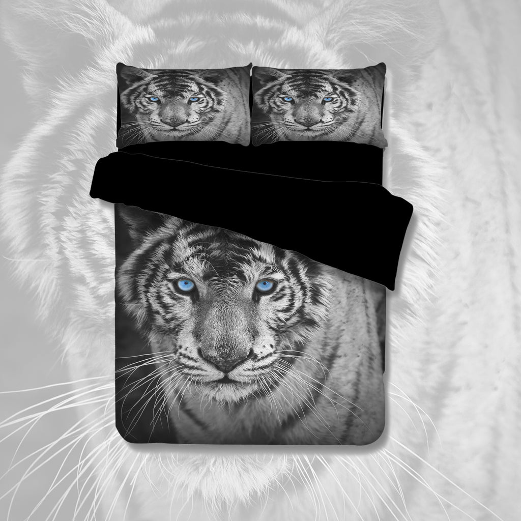 White Tiger Quilt Cover Set – Kids Korna