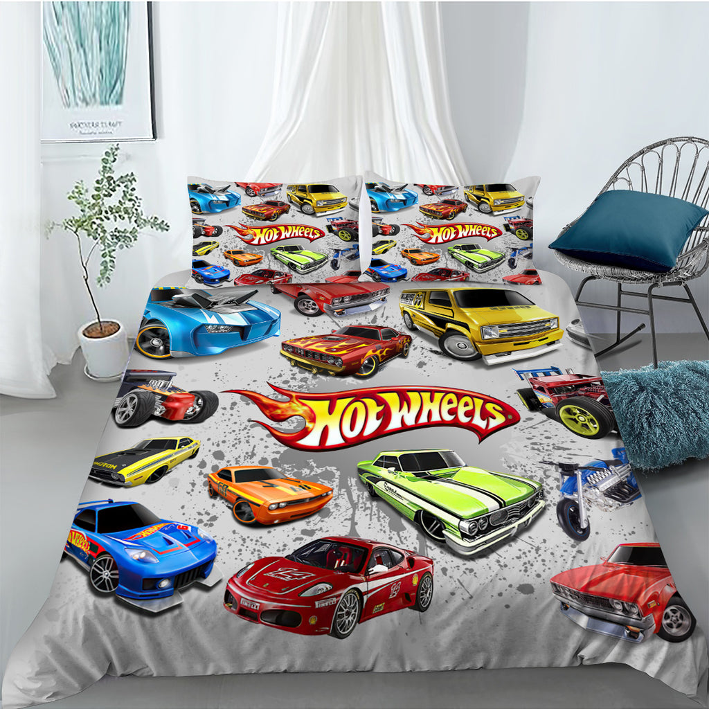 Hot Wheels Quilt Cover Set Kids Korna