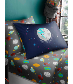 Space Single fitted sheet & Pillowcase