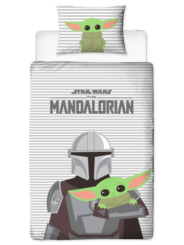 Star Wars Mandalorian The Child Single Quilt Cover Set