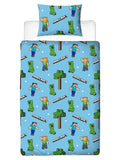 Minecraft Epic Single Quilt Cover Set POLYESTER