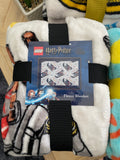 Lego Harry Potter Wizard Throw Size Fleece Blanket (SUPER SOFT)