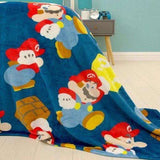 Super Mario Rush Throw Size Fleece Blanket (SUPER SOFT)