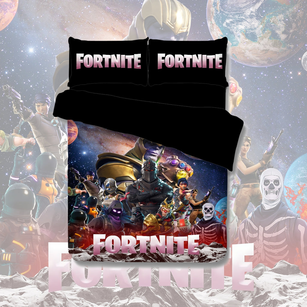 Fortnite Quilt Cover Set Black – Kids Korna