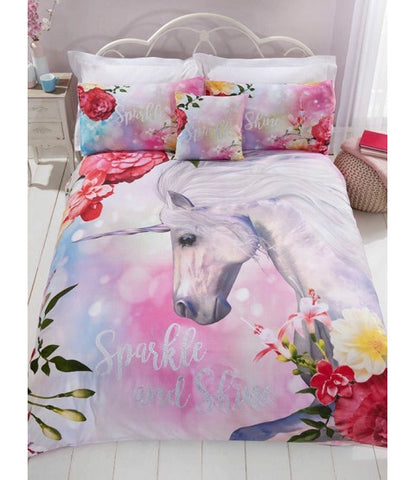 Unicorn Single Quilt Cover Set