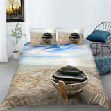 PRE ORDER Ocean Beach ~ Boat Quilt Cover Set