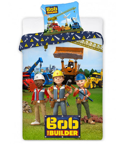 Bob The Builder Single Quilt Cover Set EURO CASE
