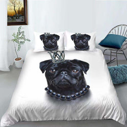 PRE ORDER Pug Dog Quilt Cover Set