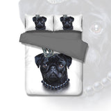 PRE ORDER Pug Dog Quilt Cover Set