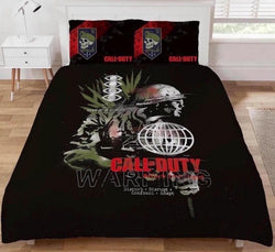 Call Of Duty "Warning" Double to Queen Quilt Cover Set