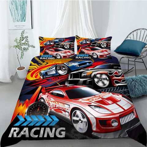 Hot Wheels Race Cars Quilt Cover Set