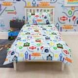 Thomas The Tank Engine Tracks "Reversible" Single Quilt Cover Set POLYESTER