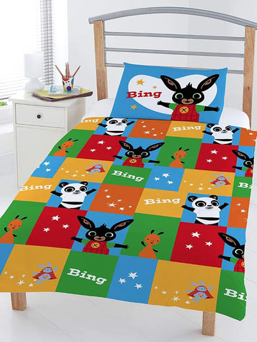 Bing Bunny Patchwork "Reversible" Toddler/ Junior/ Cot Quilt Cover Set