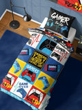Gamer For Life Reversible Single Quilt Cover Set