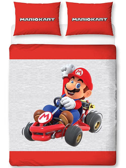 Mario Closeup "Reversible" Licensed Double to Queen Quilt Cover Set