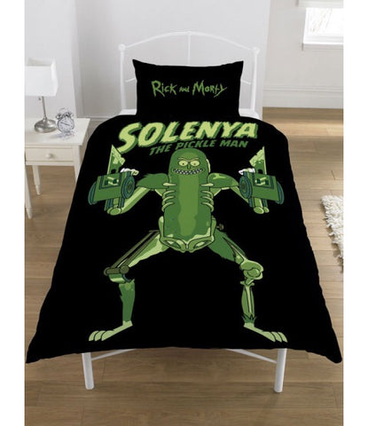 Rick and Morty Pickle Single Quilt Cover Set
